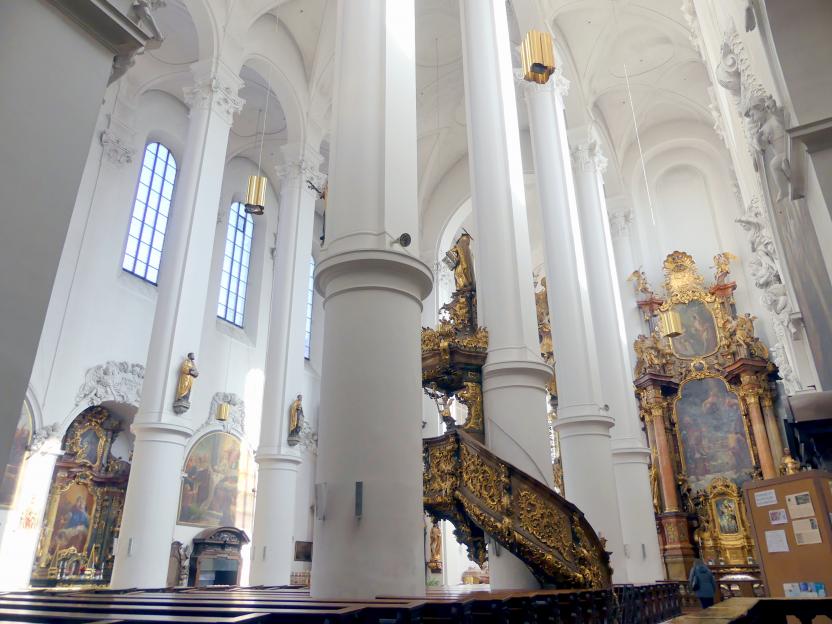 Wolfgang Dientzenhofer (1681–1701), Umbau (Barockisierung) der Klosterkirche, Straubing, Karmelitenkloster, Klosterkirche Hl. Geist, 1700–1702, Bild 3/13