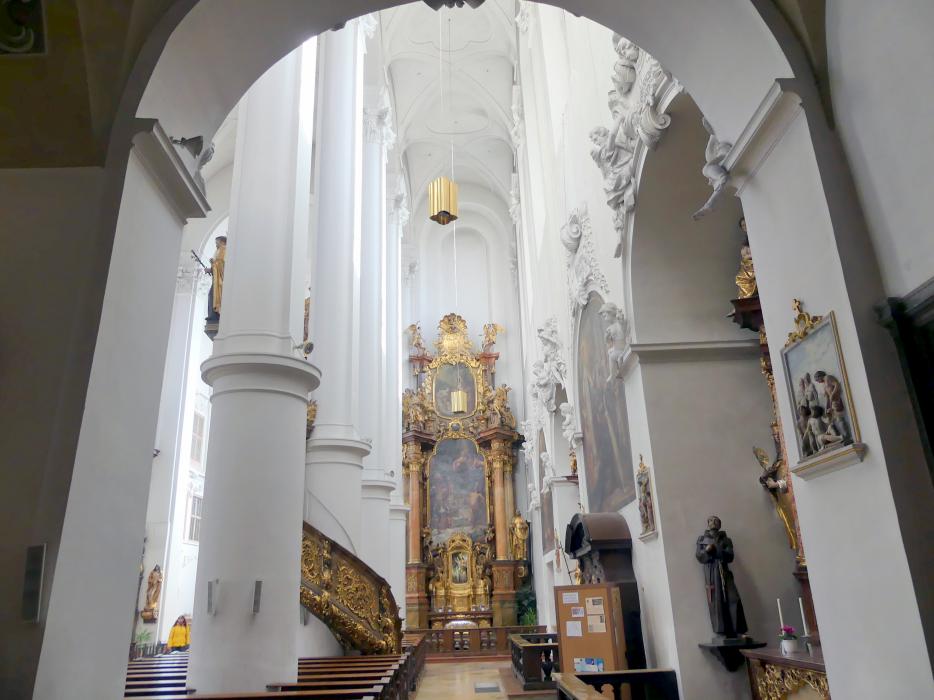 Wolfgang Dientzenhofer (1681–1701), Umbau (Barockisierung) der Klosterkirche, Straubing, Karmelitenkloster, Klosterkirche Hl. Geist, 1700–1702, Bild 5/13