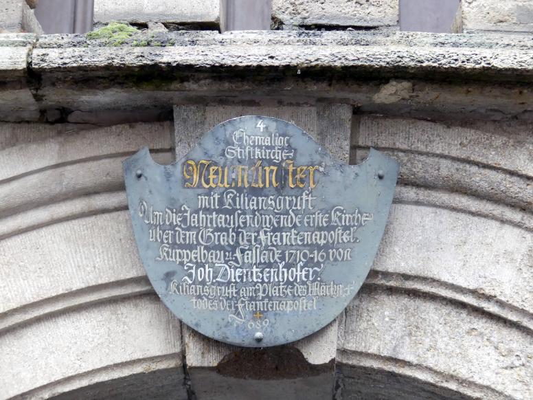 Johann Dientzenhofer (1698–1726), Fassade des Stifts Neumünster, Würzburg, Kollegiatstift Neumünster, 1711–1716, Bild 3/3