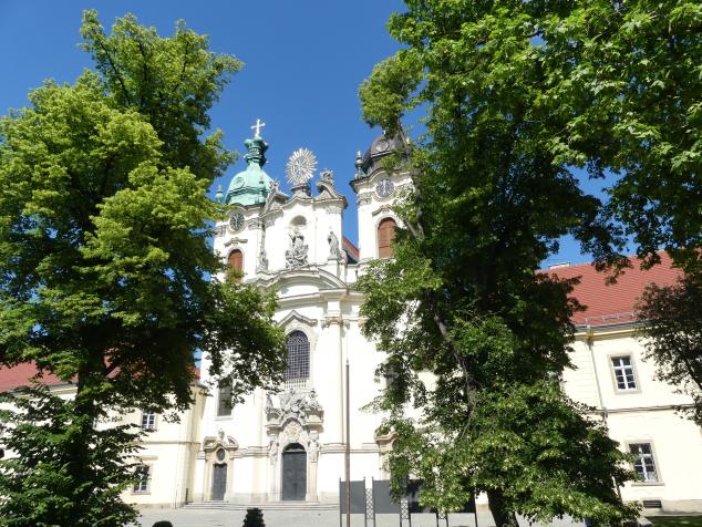 Kilian Ignaz Dientzenhofer (1718–1752), Bau der Klosterkirche Hl. Hedwig und Hl. Kreuz, Wahlstatt, ehem. Benediktiner-Propstei, ehem. Klosterkirche Hl. Kreuz und St. Hedwig, 1727–1731, Bild 2/3