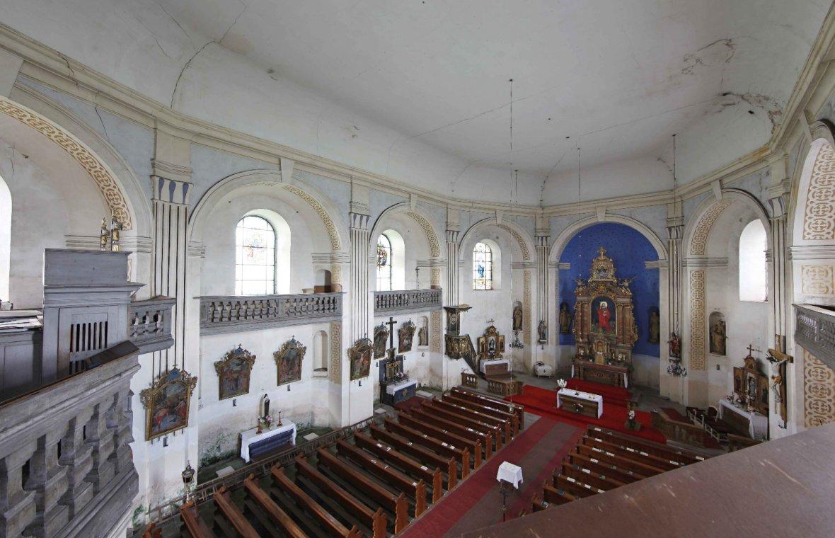 Kilian Ignaz Dientzenhofer (1718–1752), Bauleitung beim Bau der Pfarrkirche St. Jakobus der Ältere (Zuschreibung), Ruppersdorf (Ruprechtice), Pfarrkirche St. Jakobus der Ältere, 1720–1723, Bild 3/6