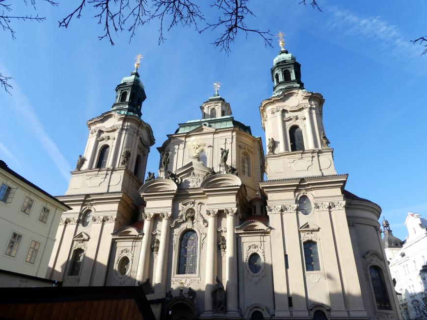 Kilian Ignaz Dientzenhofer (1718–1752), Neubau der Kirche St. Nikolaus in der Prager Altstadt, Prag-Altstadt, Kirche St. Nikolaus, 1732–1735, Bild 2/11