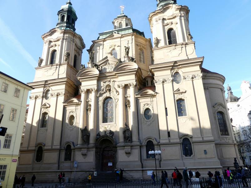 Kilian Ignaz Dientzenhofer (1718–1752), Neubau der Kirche St. Nikolaus in der Prager Altstadt, Prag-Altstadt, Kirche St. Nikolaus, 1732–1735, Bild 3/11