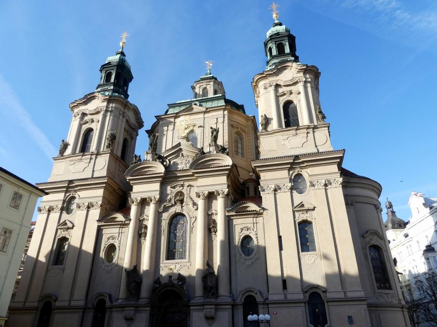 Kilian Ignaz Dientzenhofer (1718–1752), Neubau der Kirche St. Nikolaus in der Prager Altstadt, Prag-Altstadt, Kirche St. Nikolaus, 1732–1735, Bild 4/11