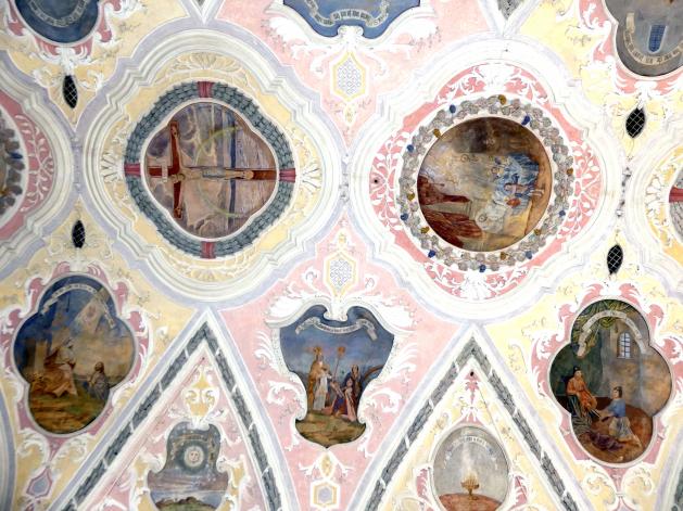 Johann Schmuzer (1663–1700), Stuckierung der ehem. Pfarrkirche St. Anna (Zeit und Zuschreibung unsicher, evtl. Gehilfenarbeit), Oberschondorf, ehem. Pfarrkirche St. Anna, 1670, Bild 2/6