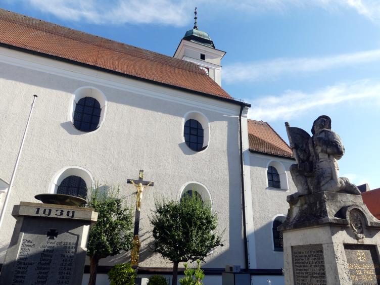 Johann Schmuzer (1663–1700), Bau der Pfarrkirche Mariä Himmelfahrt (gotischer Chor bleibt erhalten), Pfreimd, Stadtpfarrkirche Mariä Himmelfahrt, 1681, Bild 4/5