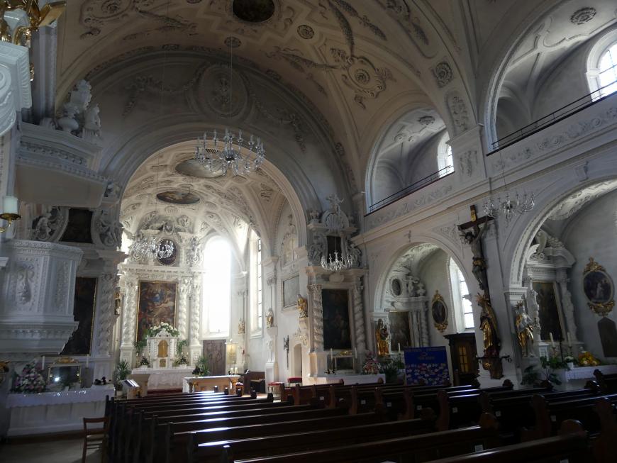 Johann Schmuzer (1663–1700), Stuckaltäre und Stuckierung der Decken und Wände, Pfreimd, Stadtpfarrkirche Mariä Himmelfahrt, 1682, Bild 2/16