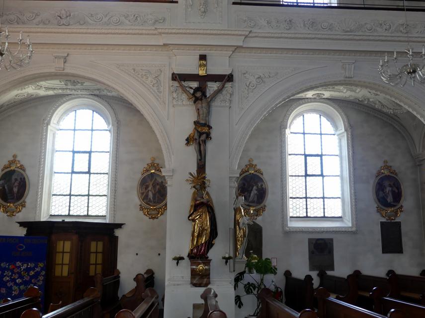 Johann Schmuzer (1663–1700), Stuckaltäre und Stuckierung der Decken und Wände, Pfreimd, Stadtpfarrkirche Mariä Himmelfahrt, 1682, Bild 6/16