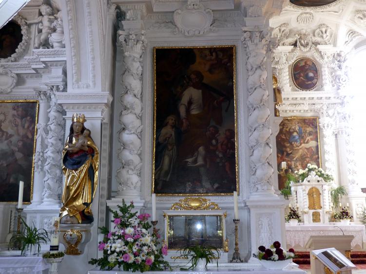 Johann Schmuzer (1663–1700), Stuckaltäre und Stuckierung der Decken und Wände, Pfreimd, Stadtpfarrkirche Mariä Himmelfahrt, 1682, Bild 7/16