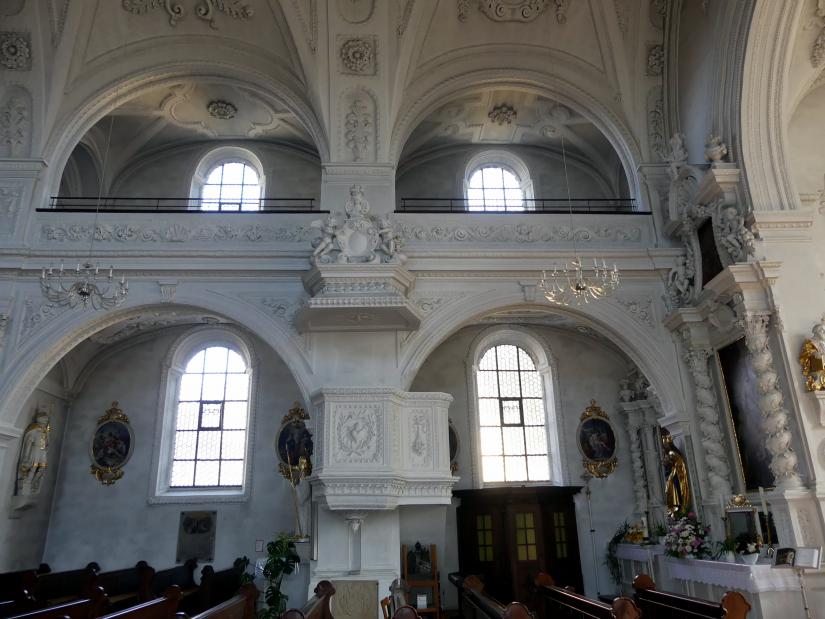 Johann Schmuzer (1663–1700), Stuckaltäre und Stuckierung der Decken und Wände, Pfreimd, Stadtpfarrkirche Mariä Himmelfahrt, 1682, Bild 8/16