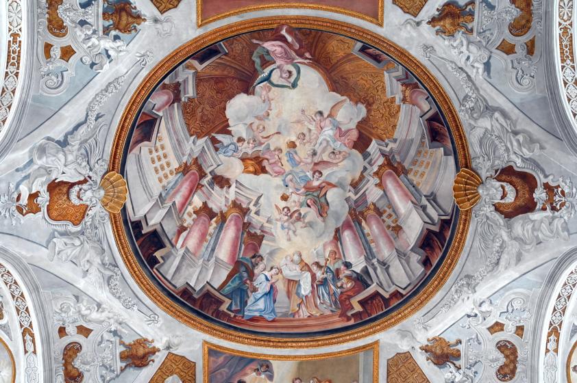 Christoph Thomas Scheffler (1719–1755), Freskenzyklus, Ellwangen, ehem. Jesuitenkirche, heute evangelische Stadtkirche, 1726–1727, Bild 12/15