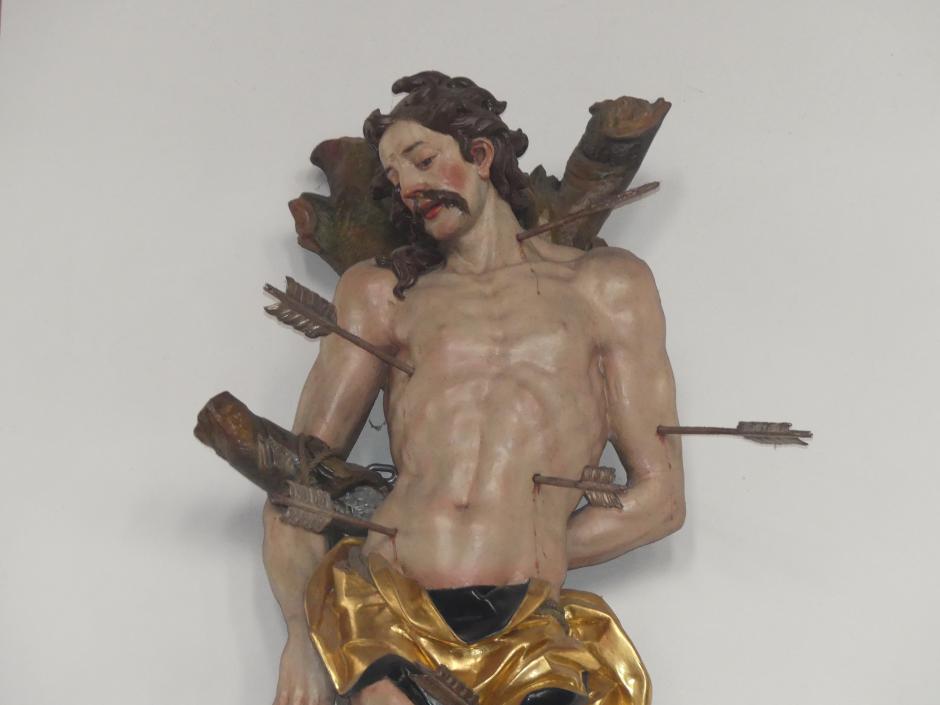 Johann Joseph Christian (1727–1777), Hl. Wendelin und hl. Sebastian, Ertingen, Pfarrkirche St. Georg, 1738, Bild 2/10