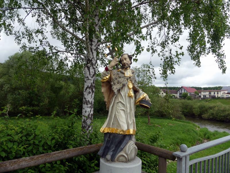 Johann Joseph Christian (1727–1777), Hl. Johannes Nepomuk, Zell (Riedlingen), Donaubrücke, 1735, Bild 2/9