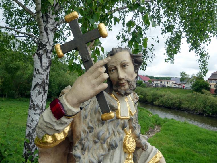 Johann Joseph Christian (1727–1777), Hl. Johannes Nepomuk, Zell (Riedlingen), Donaubrücke, 1735, Bild 3/9