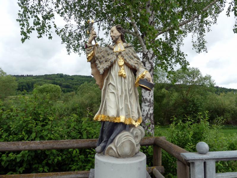 Johann Joseph Christian (1727–1777), Hl. Johannes Nepomuk, Zell (Riedlingen), Donaubrücke, 1735, Bild 7/9