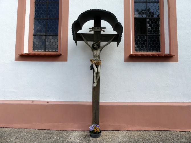 Johann Joseph Christian (1727–1777), Kruzifix, Grüningen (Riedlingen), Friedhof, 1755, Bild 3/9