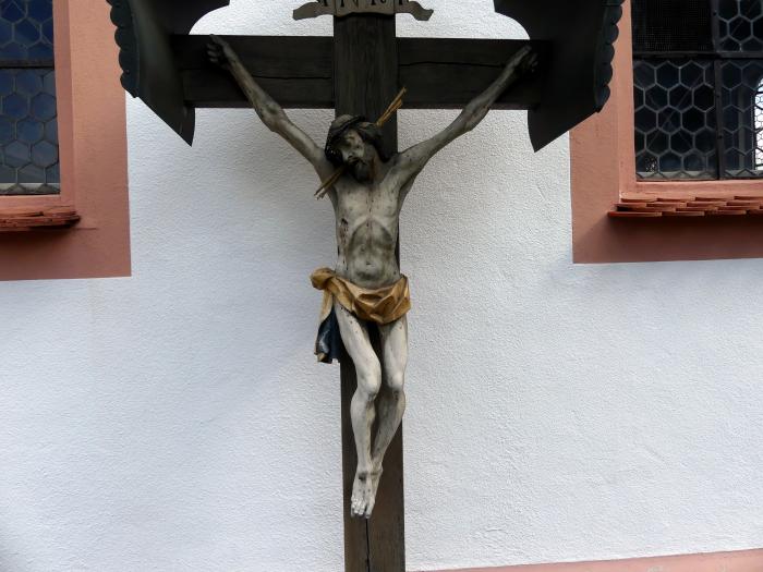 Johann Joseph Christian (1727–1777), Kruzifix, Grüningen (Riedlingen), Friedhof, 1755, Bild 6/9