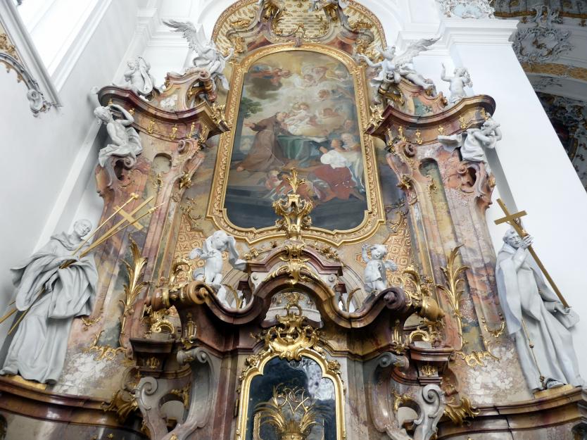 Johann Joseph Christian (1727–1777), Stuckfiguren in der Klosterkirche Ottobeuren, Ottobeuren, Benediktinerabtei, Abteikirche St. Alexander und St. Theodor, 1755–1768, Bild 11/16