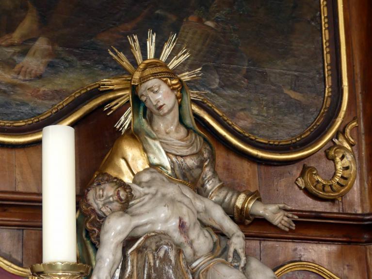Johann Joseph Christian (1727–1777), Pietà, Riedlingen, ehem. Kapuzinerkloster, ehem. Klosterkirche St. Sebastian, 1765–1770, Bild 3/7