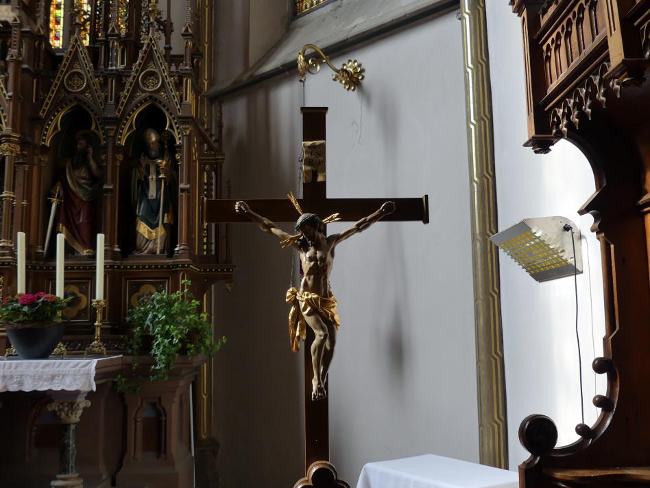 Johann Joseph Christian (1727–1777), Vortragekreuz, Langenenslingen, Pfarrkirche St. Mauritius, 1740, Bild 2/5