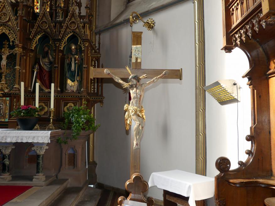 Johann Joseph Christian (1727–1777), Vortragekreuz, Langenenslingen, Pfarrkirche St. Mauritius, 1740, Bild 5/5