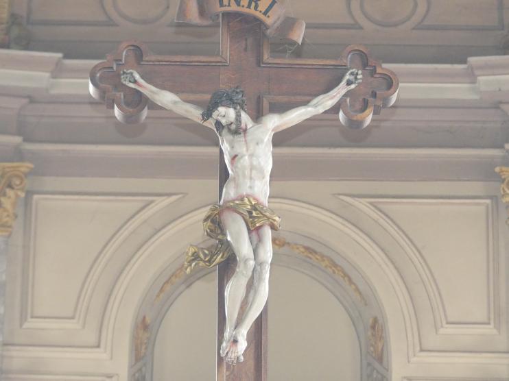 Johann Joseph Christian (1727–1777), Kruzifix, Daugendorf (Riedlingen), Pfarrkirche St. Leonhard, 1740, Bild 3/6