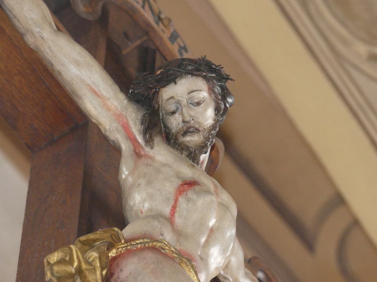 Johann Joseph Christian (1727–1777), Kruzifix, Daugendorf (Riedlingen), Pfarrkirche St. Leonhard, 1740, Bild 5/6