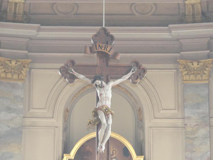 Johann Joseph Christian (1727–1777), Kruzifix, Daugendorf (Riedlingen), Pfarrkirche St. Leonhard, 1740, Bild 6/6