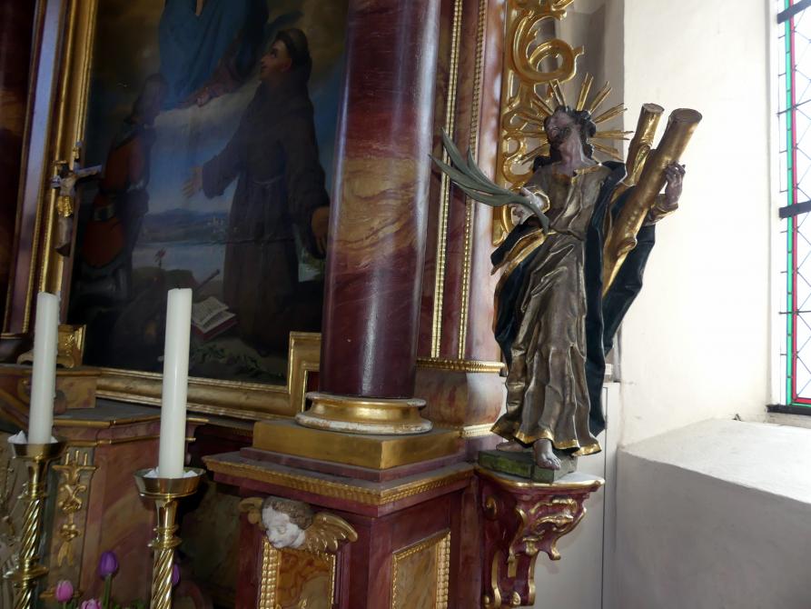 Johann Joseph Christian (1727–1777), Hl. Oswald und hl. Andreas, Tiefenbach (Federsee), Kapelle St. Oswald, 1745, Bild 2/12