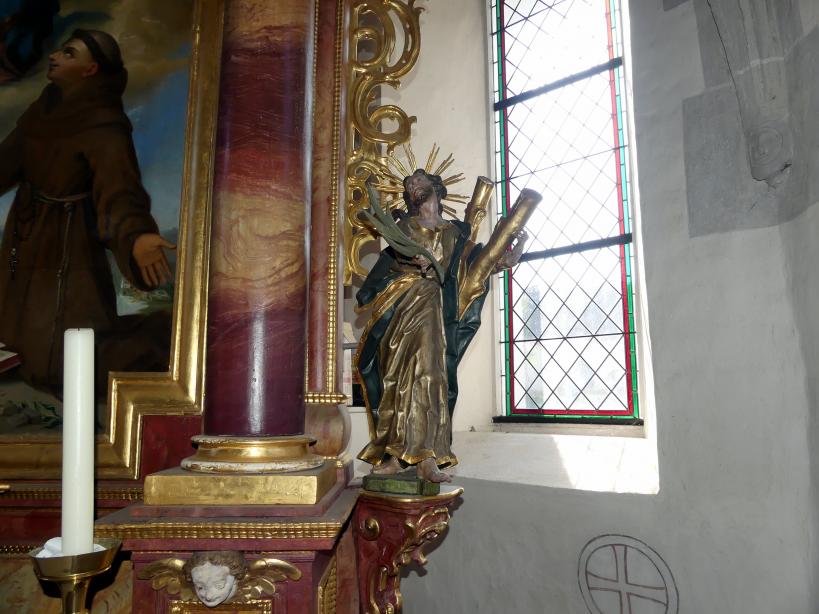 Johann Joseph Christian (1727–1777), Hl. Oswald und hl. Andreas, Tiefenbach (Federsee), Kapelle St. Oswald, 1745, Bild 3/12