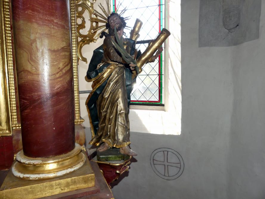 Johann Joseph Christian (1727–1777), Hl. Oswald und hl. Andreas, Tiefenbach (Federsee), Kapelle St. Oswald, 1745, Bild 6/12