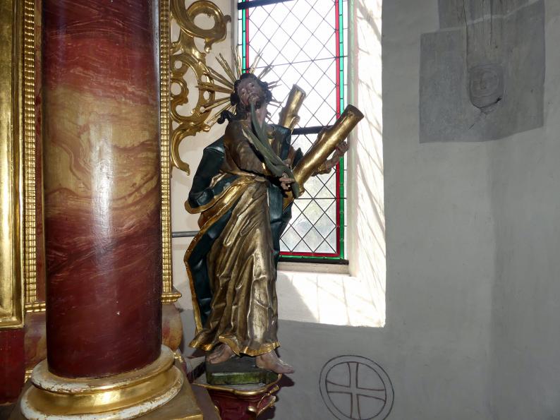 Johann Joseph Christian (1727–1777), Hl. Oswald und hl. Andreas, Tiefenbach (Federsee), Kapelle St. Oswald, 1745, Bild 7/12