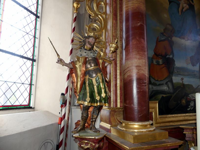 Johann Joseph Christian (1727–1777), Hl. Oswald und hl. Andreas, Tiefenbach (Federsee), Kapelle St. Oswald, 1745, Bild 9/12