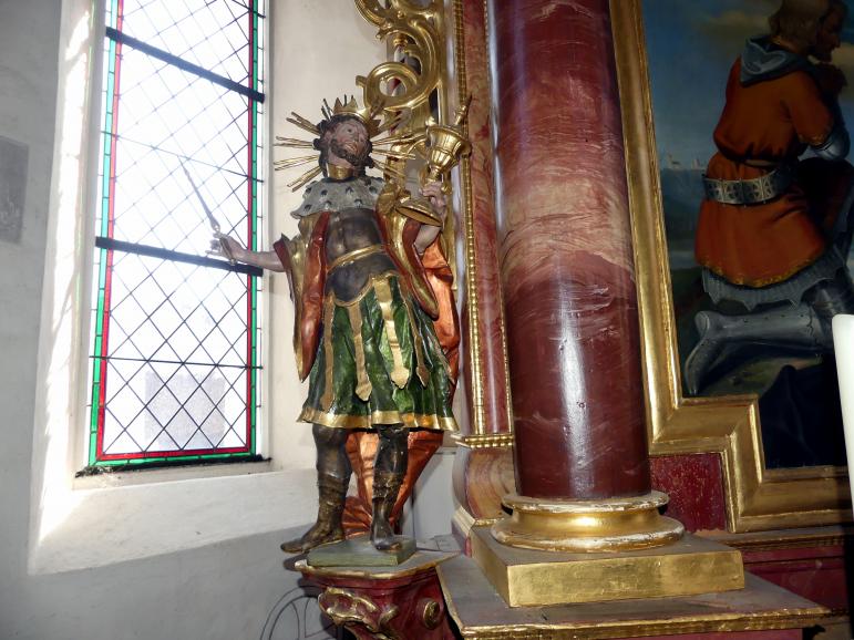 Johann Joseph Christian (1727–1777), Hl. Oswald und hl. Andreas, Tiefenbach (Federsee), Kapelle St. Oswald, 1745, Bild 10/12