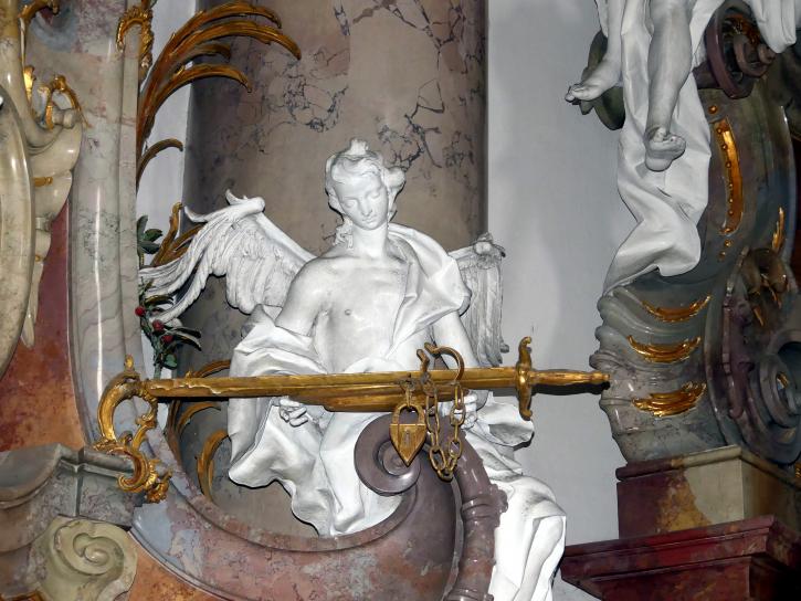 Johann Joseph Christian (1727–1777), Stuckfiguren, Zwiefalten, ehemalige Benediktiner-Abteikirche, heute Pfarr- und Wallfahrtskirche Unserer Lieben Frau, 1744–1755, Bild 54/109