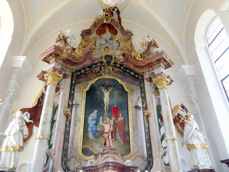 Franz Joseph Friedrich Christian (1772–1792), Hochaltar, Mitarbeit beim Vater, Unlingen, Pfarrkirche Maria Immaculata, 1772–1773, Bild 5/18