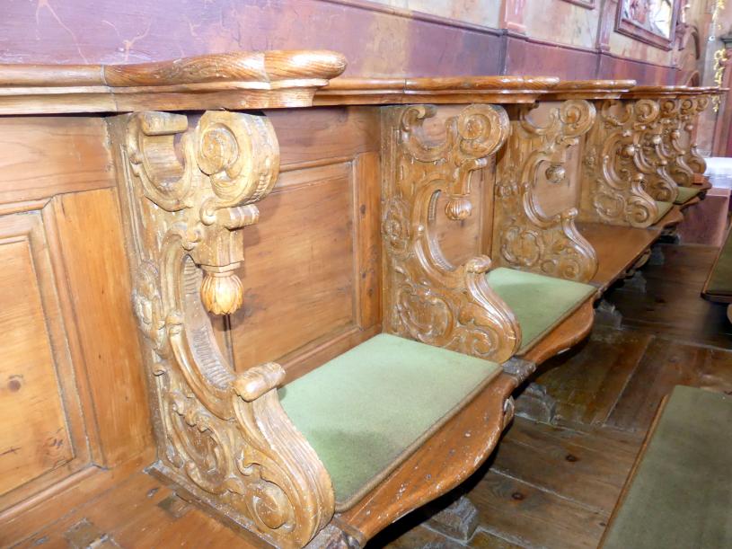 Franz Joseph Friedrich Christian (1772–1792), Chorgestühl, Unlingen, Pfarrkirche Maria Immaculata, 1780, Bild 2/8