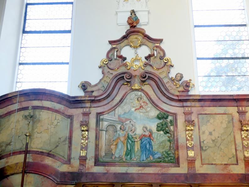 Franz Joseph Friedrich Christian (1772–1792), Chorgestühl, Unlingen, Pfarrkirche Maria Immaculata, 1780, Bild 6/8