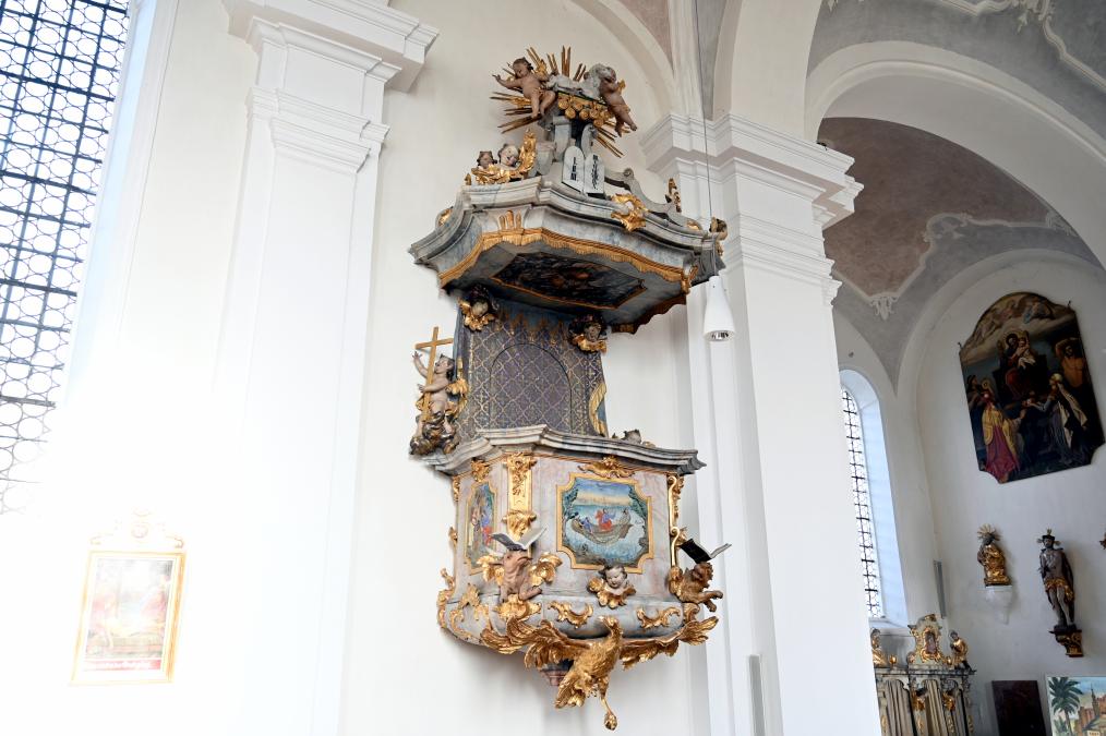 Christian Jorhan der Ältere (1750–1802), Kanzel, Reichenkirchen, Pfarrkirche St. Michael, 1759