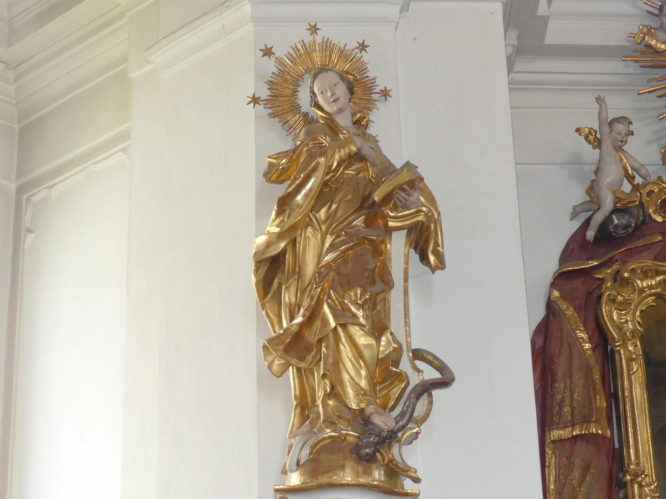 Christian Jorhan der Ältere (1750–1802), Immaculata, Buchbach (Oberbayern), Pfarrkirche Sankt Jakobus der Ältere, 1771, Bild 3/5