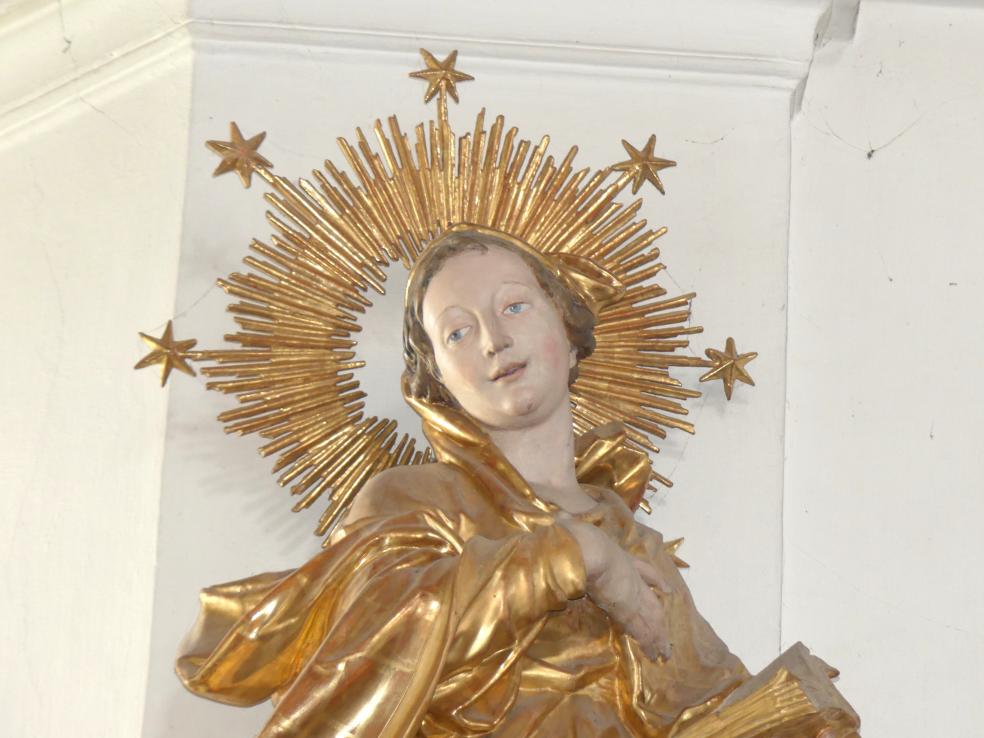 Christian Jorhan der Ältere (1750–1802), Immaculata, Buchbach (Oberbayern), Pfarrkirche Sankt Jakobus der Ältere, 1771, Bild 4/5