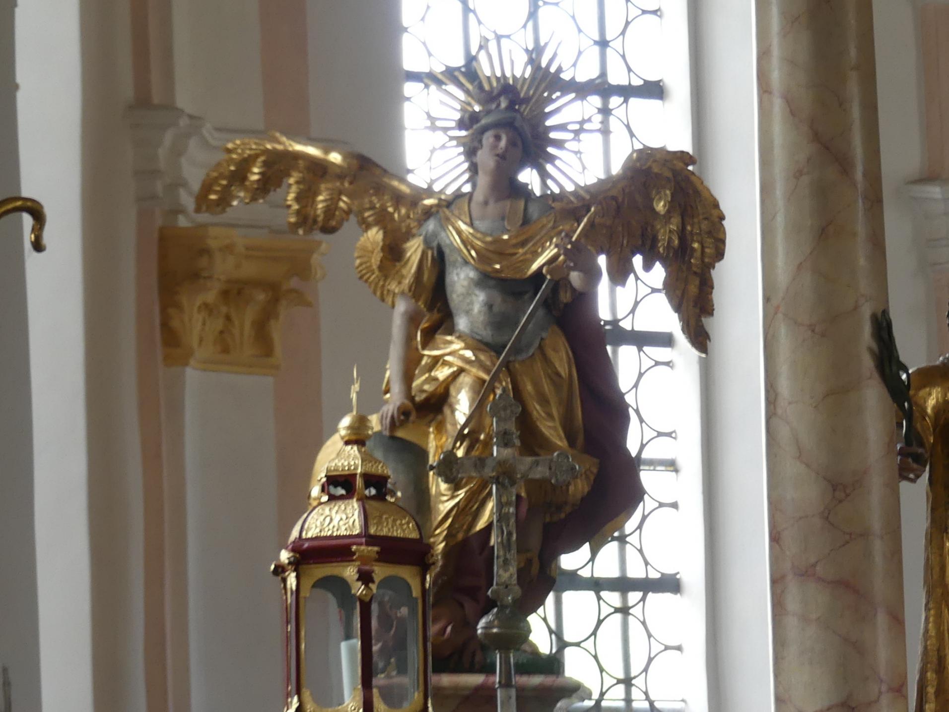 Christian Jorhan der Ältere (1750–1802), Figuren am Hochaltar, Rappoltskirchen, Pfarrkirche St. Stephanus, 1781–1786, Bild 3/5