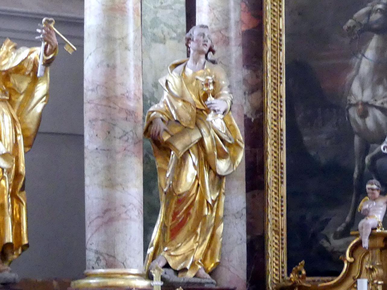 Christian Jorhan der Ältere (1750–1802), Hochaltar und zwei Seitenaltäre, Langenpreising, Pfarrkirche St. Martin, 1783, Bild 3/7