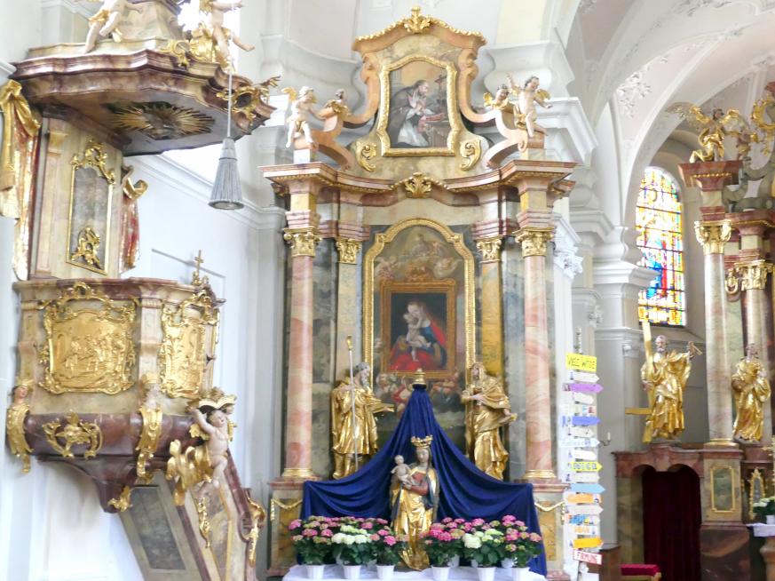 Christian Jorhan der Ältere (1750–1802), Hochaltar und zwei Seitenaltäre, Langenpreising, Pfarrkirche St. Martin, 1783, Bild 7/7