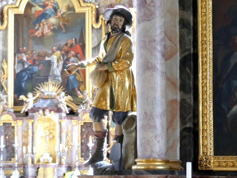 Christian Jorhan der Ältere (1750–1802), Hauptaltar und Seitenaltäre, Essenbach, Kirche Mariä Himmelfahrt, 1790, Bild 7/13