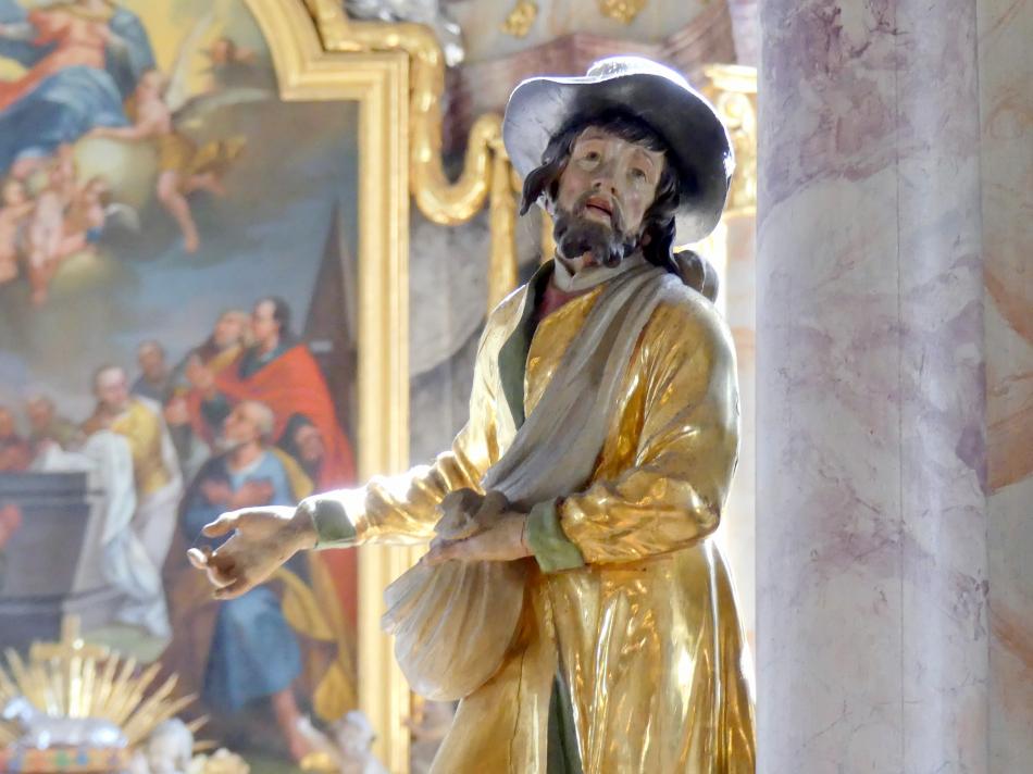 Christian Jorhan der Ältere (1750–1802), Hauptaltar und Seitenaltäre, Essenbach, Kirche Mariä Himmelfahrt, 1790, Bild 8/13