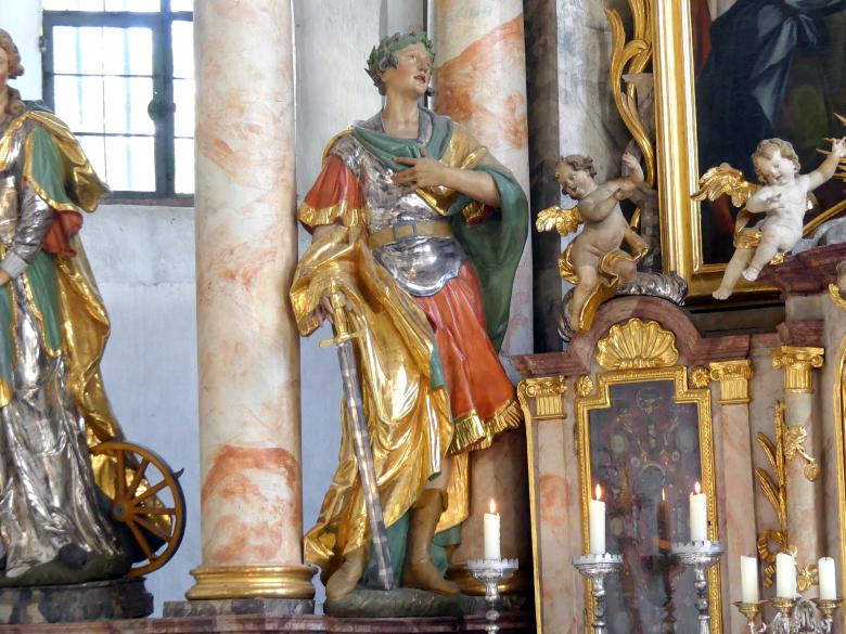 Christian Jorhan der Ältere (1750–1802), Hauptaltar und Seitenaltäre, Essenbach, Kirche Mariä Himmelfahrt, 1790, Bild 10/13