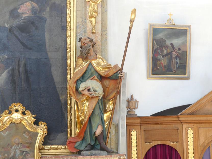 Christian Jorhan der Ältere (1750–1802), Acht Assistenzfiguren an den vier Seitenaltären, Altfraunhofen, Pfarrkirche St. Nikolaus, Undatiert, Bild 2/5