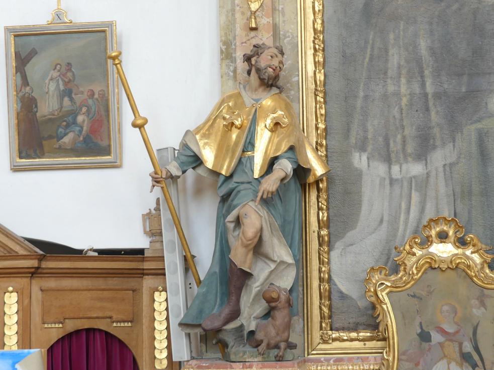 Christian Jorhan der Ältere (1750–1802), Acht Assistenzfiguren an den vier Seitenaltären, Altfraunhofen, Pfarrkirche St. Nikolaus, Undatiert, Bild 3/5