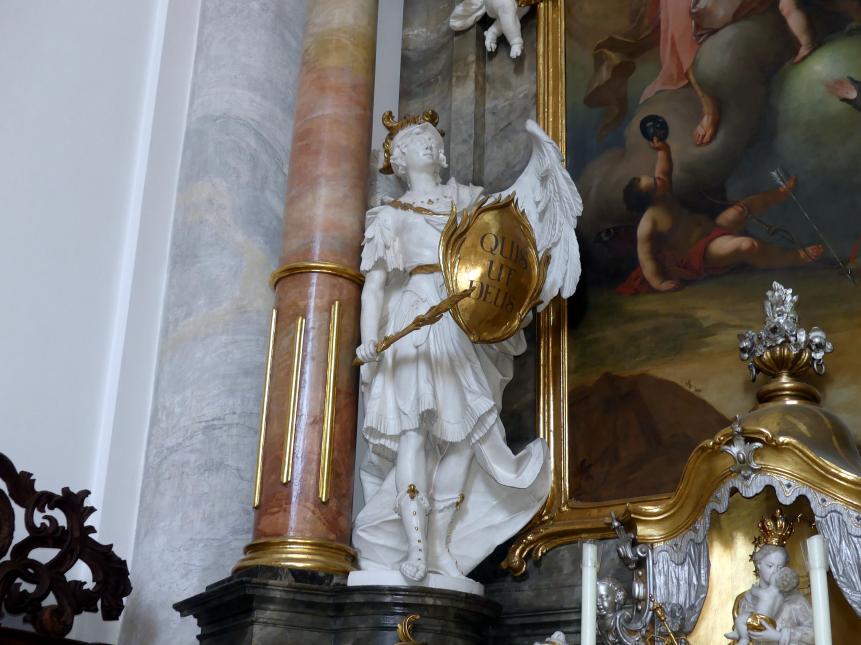 Christian Jorhan der Ältere (1750–1802), Vier Statuen für die rückwärtigen Seitenaltäre, Neustift (Freising), ehem. Prämonstratenserklosterkirche, jetzt Pfarrkirche St. Peter und Paul, 1779, Bild 6/8